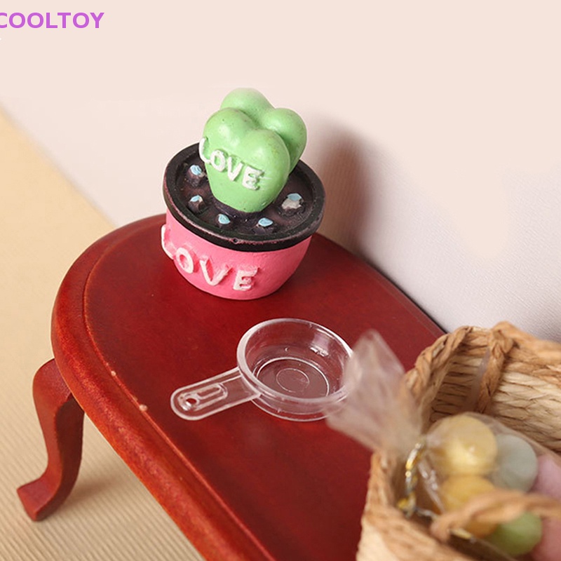 Set 2 Mô Hình Chảo Mini Bằng Nhựa Trong Suốt Dùng Trang Trí Nhà Búp Bê