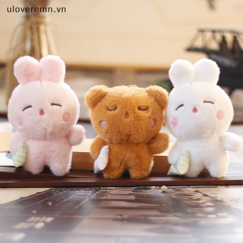 Móc Khóa Thỏ Nhồi Bông Dễ Thương