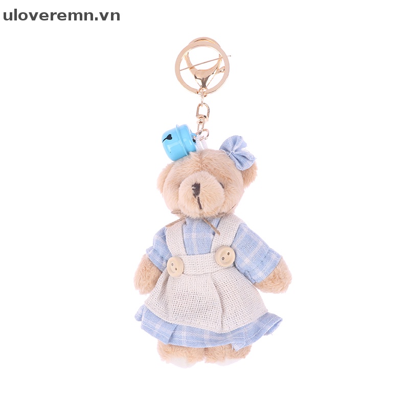 Uloveremn Móc Khóa Vải Lanh Hình Thỏ Dễ Thương Phong Cách Đồng Quê Dành Cho Cặp Đôi