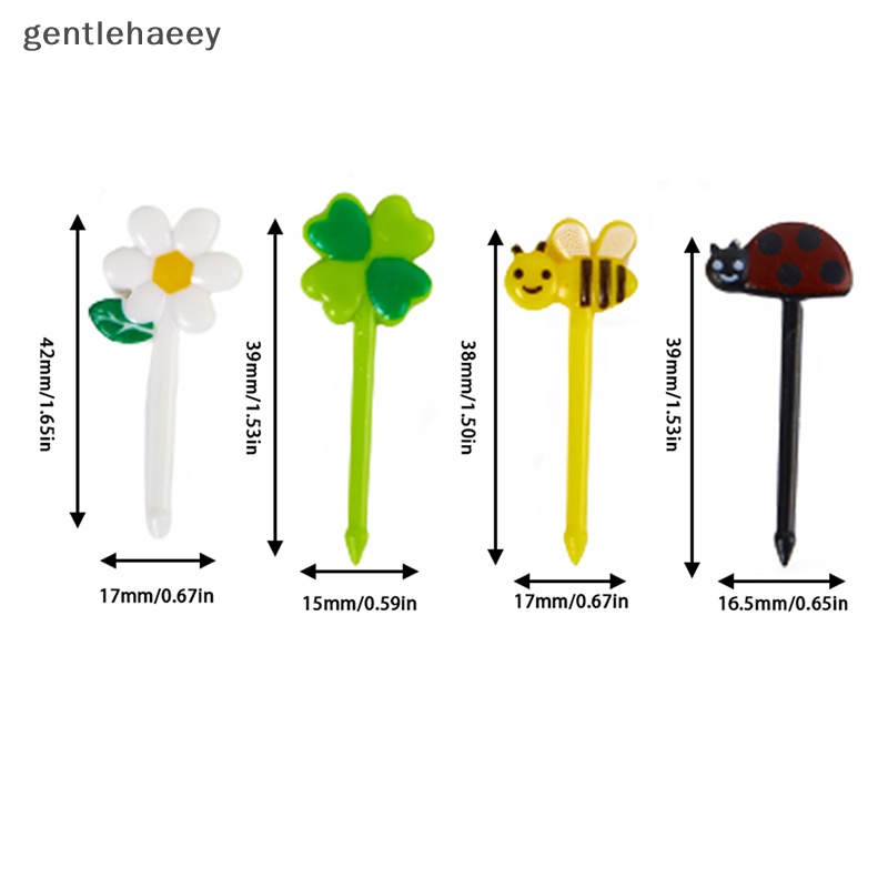 Bộ 8 Nĩa Ăn Trái Cây Hình Động Vật Bằng Nhựa Mini Có Thể Tái Sử Dụng Cho Trẻ Em