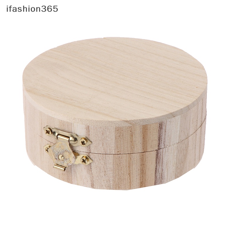 Hộp Đựng Trang Sức Hình Tròn Có Khóa Phong Cách Vintage Thời Trang ifashion365