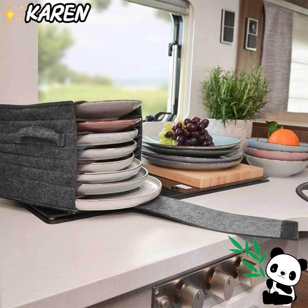 Giá Đỡ Đĩa Đa Năng Nhiều Tầng Di Động Tiện Dụng Cho Xe Caravan