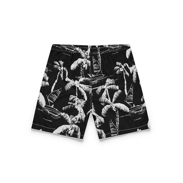 Bộ Áo In Họa Tiết Nhiệt Đới + Quần Short Bơi Thời Trang Xinh Xắn Cho Nữ