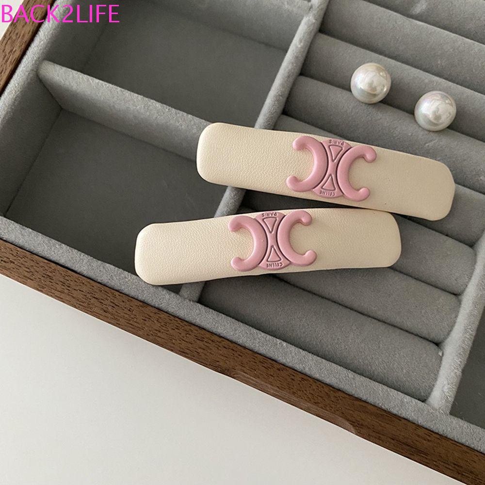 Kẹp Tóc Da Màu Kẹo Đơn Giản Cá Tính Cho Nữ BACK2LIFE