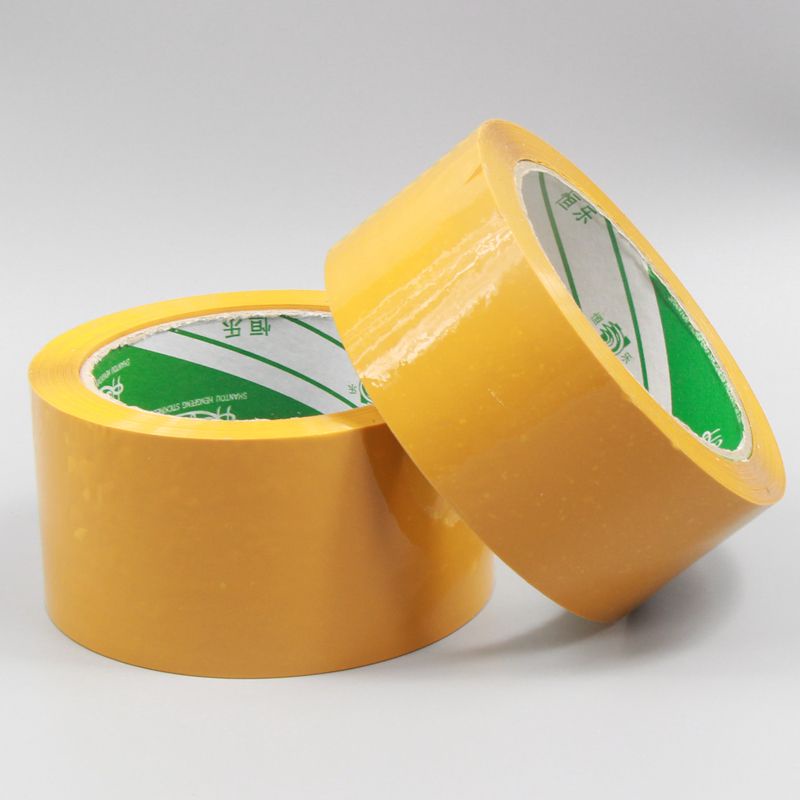 Cuộn Băng Keo Dán Niêm Phong Màu Vàng Trong Suốt Độ Phân Giải Cao 4.8cm * 200M Rộng 4.8cm