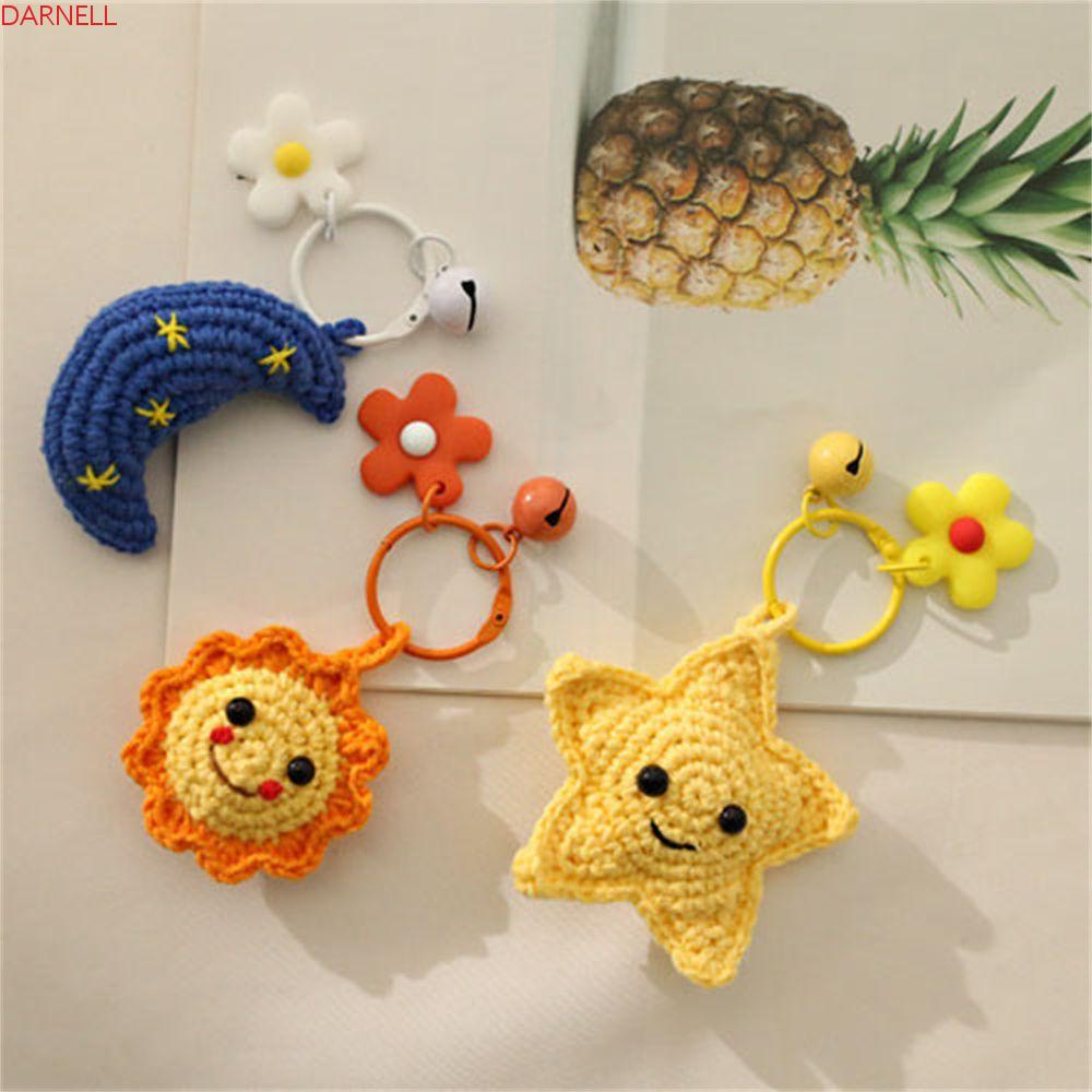 Móc Chìa Khóa Xe Hơi Dệt Kim Thủ Công Dễ Thương