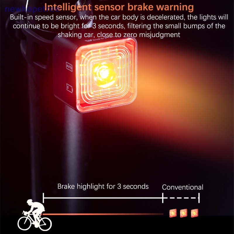 Bộ Đèn An Toàn Trước / Sau 120LM Chống Thấm Nước IP66 Cho Xe Đạp Leo Núi