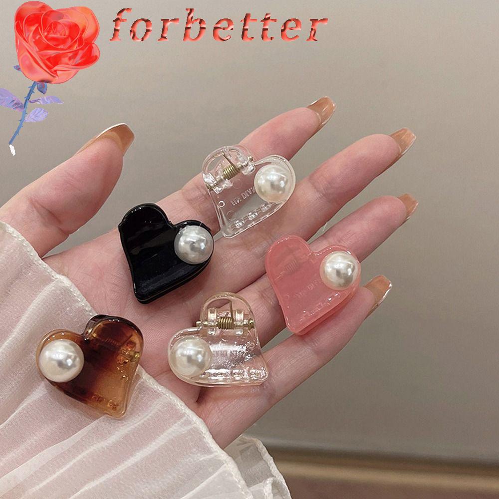 Kẹp Tóc Nhựa Hình Trái Tim Thời Trang Hàn Quốc Dành Cho Nữ