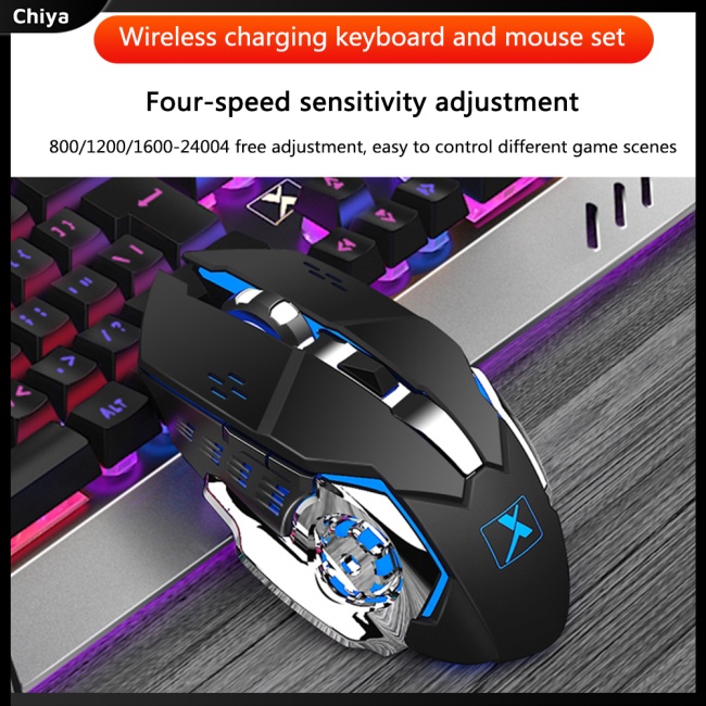 Bộ Bàn Phím Và Chuột Không Dây K680 Chống Nước Bằng Kim Loại Rgb Có Thể Sạc Lại