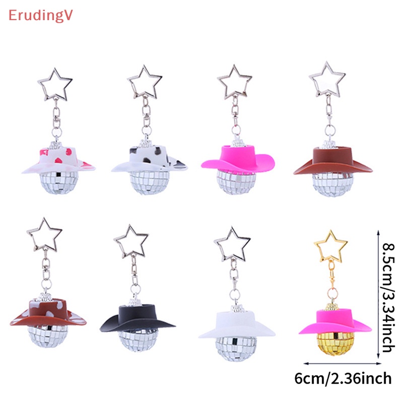 [ErudingV] Bóng Treo Kính Chiếu Hậu Disco Trang Trí Xe Hơi [Mới]