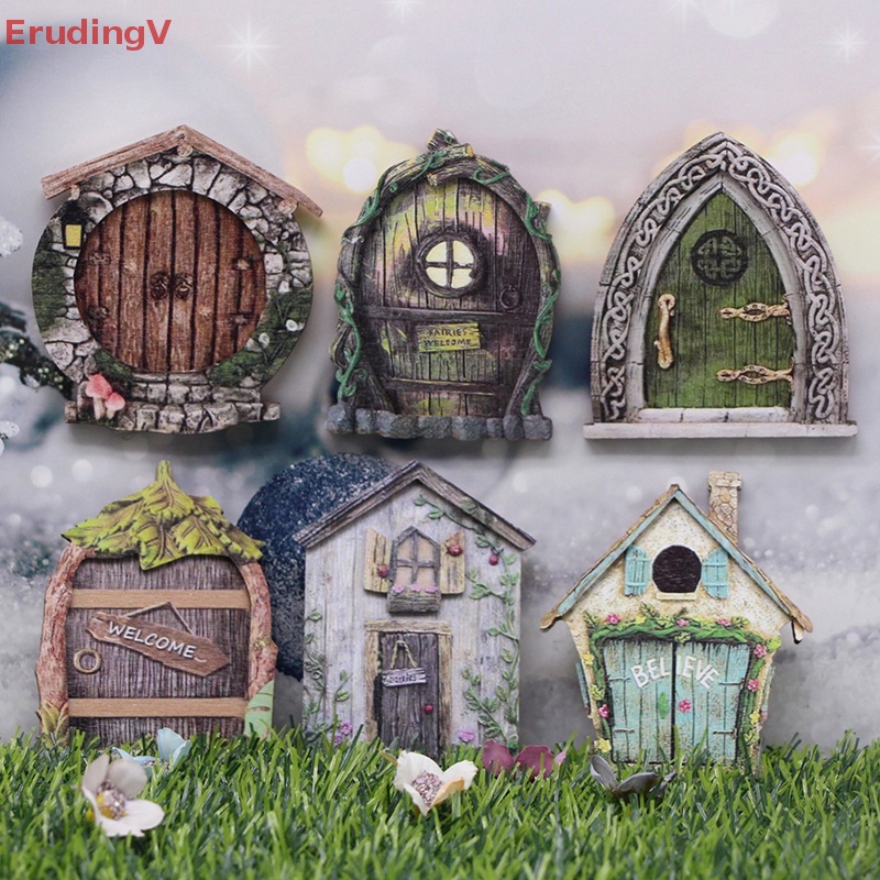 Set 6 Mô Hình Cửa DIY Trang Trí Nhà Búp Bê 1 / 12