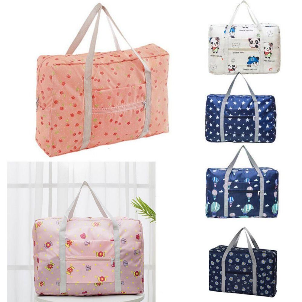 SOFTNESS Foldable Travel Bag Large Capacity Carry-on Women Handbag Luggage Bag