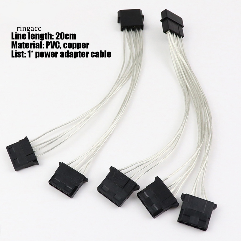 Dây Cáp Chuyển Đổi Nguồn Điện 20cm 4Pin Male Sang 4Pin Female Cho Quạt Làm Mát