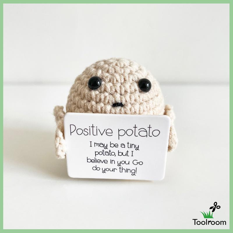 Búp Bê Đan Len Hình Khoai Tây Chiên Dễ Thương Vui Nhộn Để Bàn / Xe Hơi / Văn Phòng