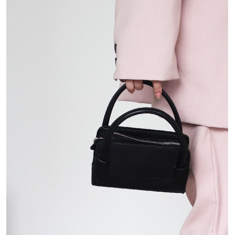 Túi Đeo Chéo Mini Hình Vuông Màu Bạc Đựng Điện Thoại Tiện Dụng