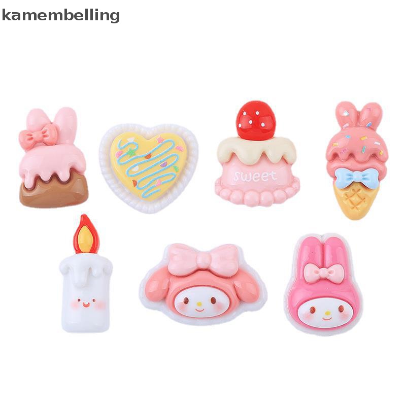 Bộ 10 Miếng Dán Resin Thủ Công Hình Động Vật Dễ Thương