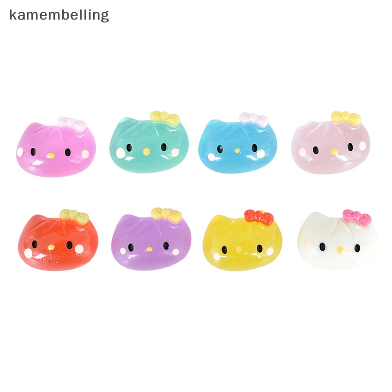 Set 10 Tượng Mèo Mini Bằng Nhựa Phát Quang Trang Trí Scrapbook