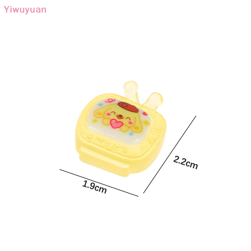 Bộ 5 Tượng Gấu / Dâu Tây Mini Bằng Nhựa Resin Phát Quang Trang Trí Mới