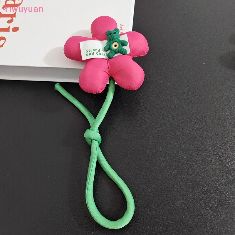 < Yiwuyuan > Ghim Cài Áo Ba Chiều Bằng Vải Cotton Hình Gấu Bông Hoa Trà Thời Trang Ngọt Ngào Dành Cho Bạn Nữ Mới