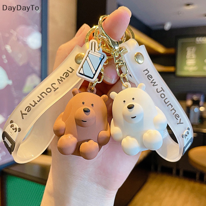 Móc Khóa Hình Gấu Hoạt Hình Sáng Tạo Dễ Thương