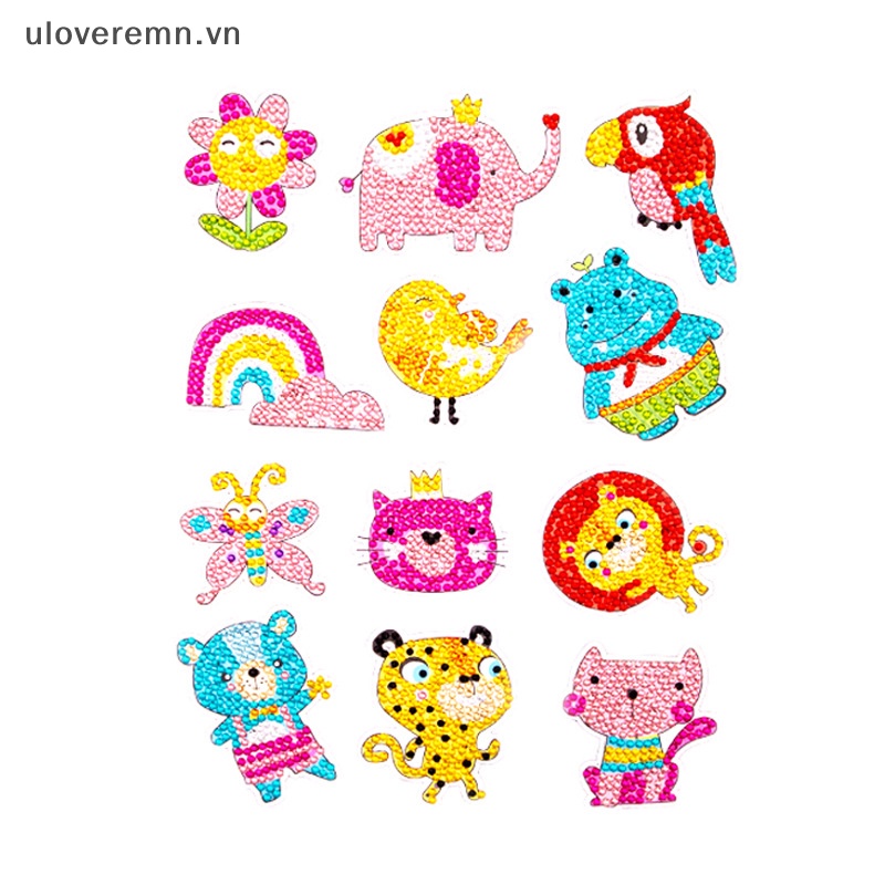 Bộ Tranh Đính Đá 5D Tự Làm Họa Tiết Nghệ Thuật Cho Bé