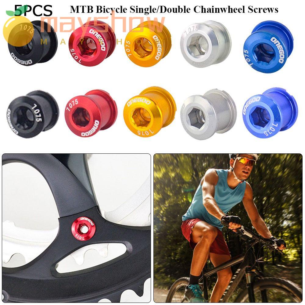 Set 5 Ốc Vít Bằng Hợp Kim Chất Lượng Cao Dành Cho Bánh Xích Xe Đạp MTB