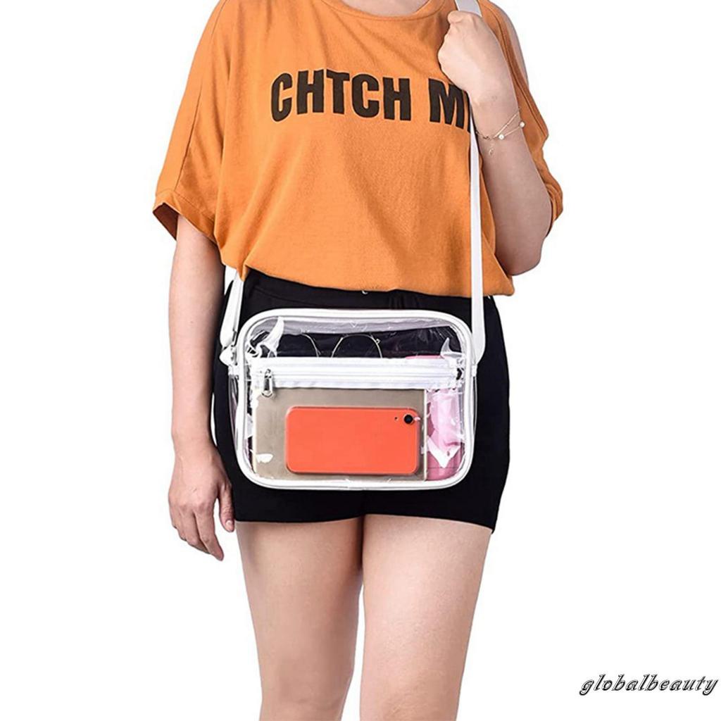 Gb Túi Đeo Chéo Trong Suốt Khóa Kéo Thể Thao Đi Làm / Lễ Hội