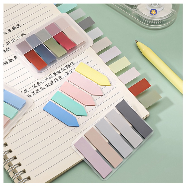 Giấy note DUDU, giấy dán ghi chú đánh dấu tự dính màu PASTEL HUỲNH QUANG