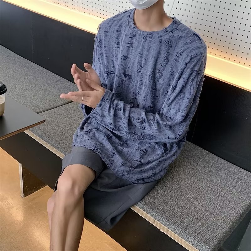 Áo Thun Cổ Tròn Thiết Kế Tua Rua Phong Cách Châu Âu Thời Trang Mới 2023 Cho Nữ