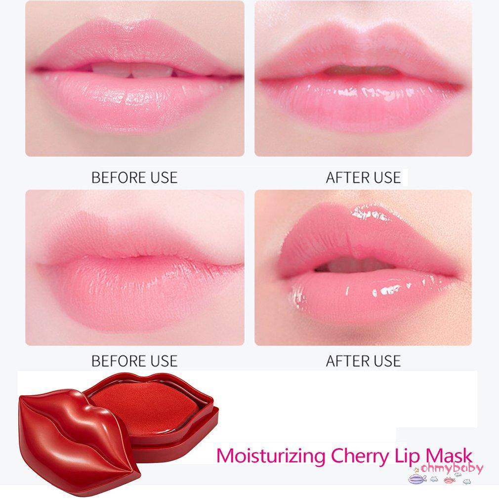 [Ready] Cherry Dưỡng Ẩm Môi Mặt Nạ Tẩy Tế Bào Chết Chống Khô Nứt Nếp Nhăn Mịn Màng Collagen Nuôi Làm Sáng [Z/5]