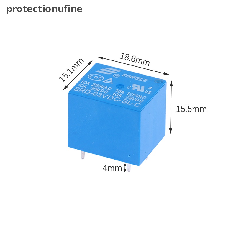 1 Rơ Le Chuyên Dụng PR3VN-5 VDC-SL-C 4Pin 5Pin 0.3V / 0.5V / 0.6V / 0.9V / 12V / 24V / 48V