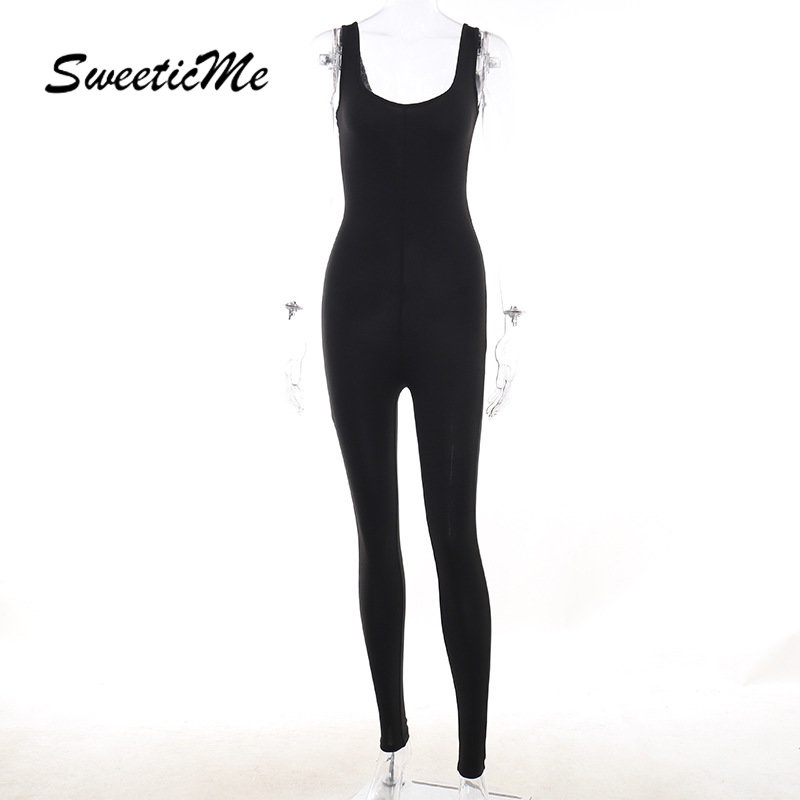 Áo liền quần Sát Nách Màu Trơn Dáng Ôm Gợi Cảm Thời Trang 2023 Cho Bạn Gái