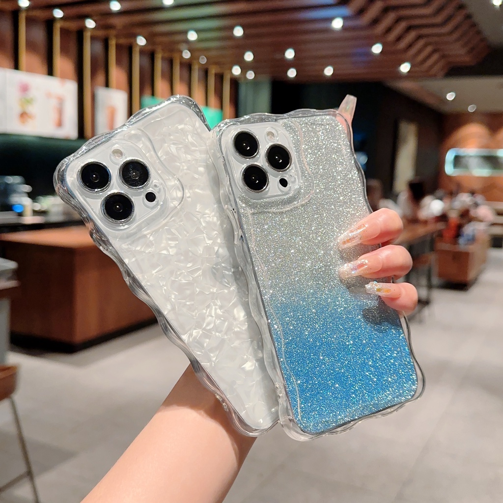 Ốp Điện Thoại tpu Mềm Trong Suốt In Họa Tiết Kim Cương &amp; Ngọn Lửa Cho iPhone 6 7 11 12 13 14 plus x xs xr xsmax pro promax
