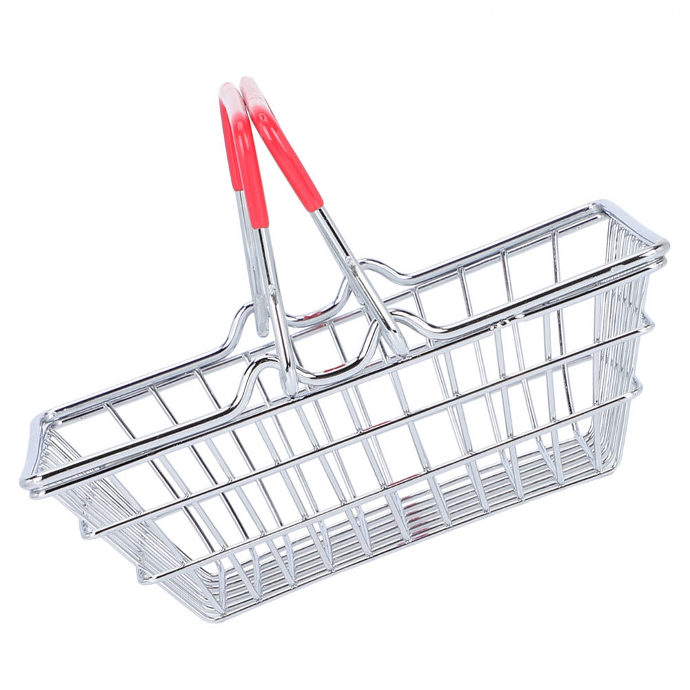 Đồ Chơi Giỏ Mua Sắm Mini Bằng Kim Loại Cho Bé