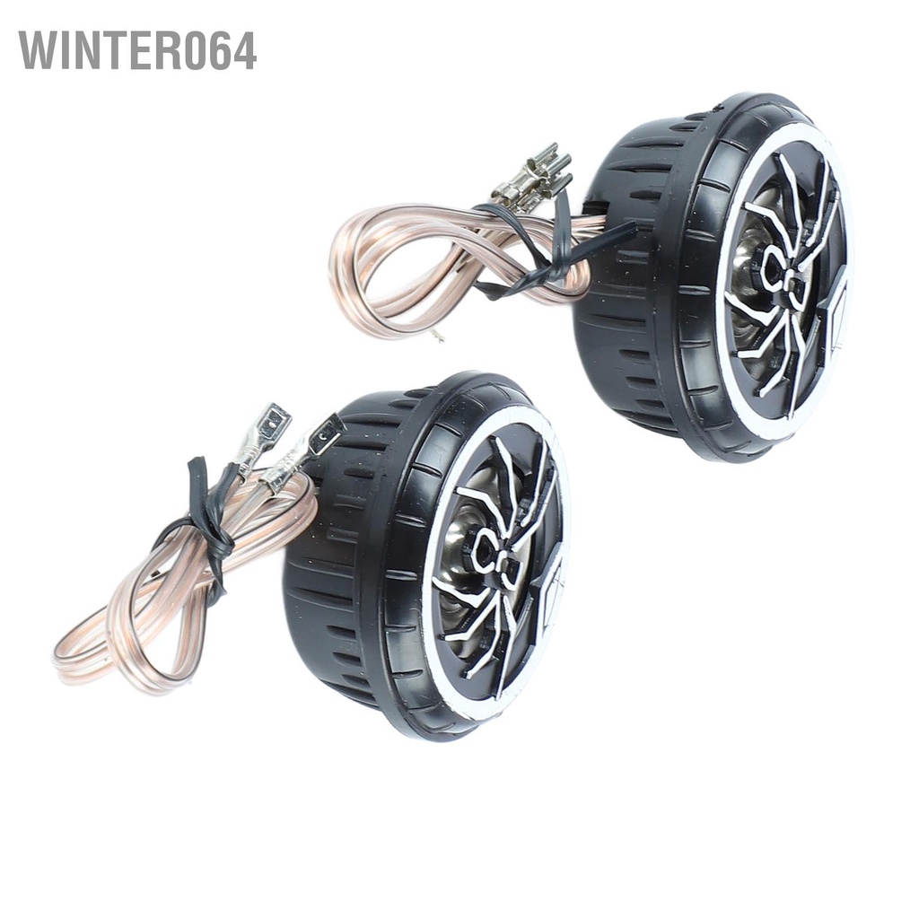 Winter064 Loa ô tô Tweeter tròn âm thanh nổi với hoa văn hình nhện mạ Chrome cho  xe tải