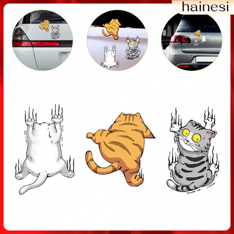 Set 3 Miếng Dán Trang Trí Xe Hơi Chống Trầy Xước Dành Cho Nữ