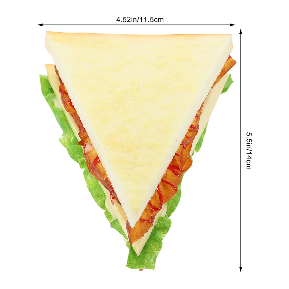 2 Mô Hình Bánh Sandwich Mini Trang Trí Nhà Búp Bê