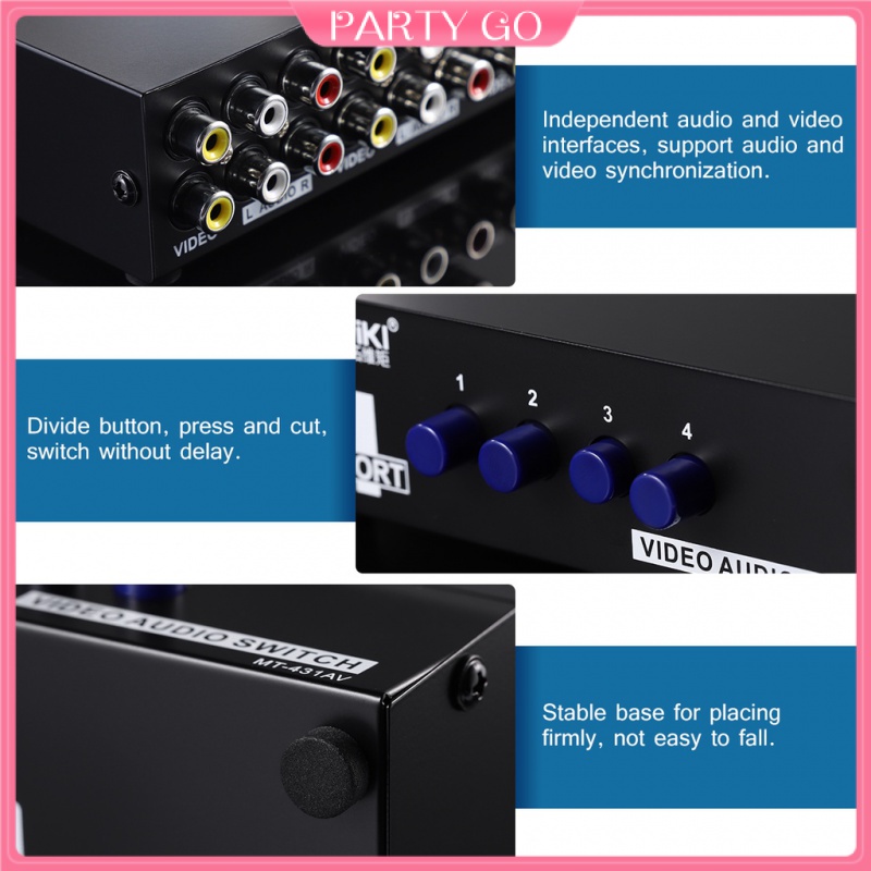 Bộ Thiết Bị Nhận Tín Hiệu Âm Thanh / Video 4 Trong 1