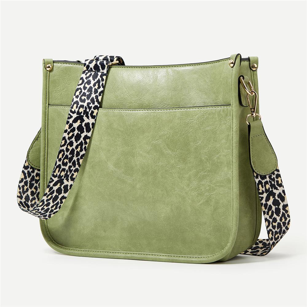 Túi Đeo Chéo Vai Cỡ Lớn Họa Tiết Da Báo Thời Trang Sành Điệu Cho Nữ