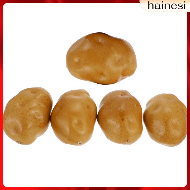 Desk Topper Home Décor Simulation Vegetable Props Model Potato Household 5 Pcs