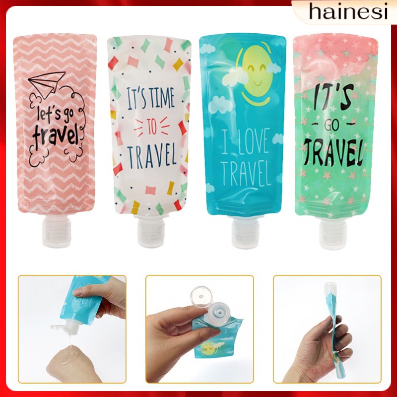 Set 4 Chai Rỗng Đựng Dung Dịch Chống Rò Rỉ Tiện Dụng Khi Đi Du Lịch