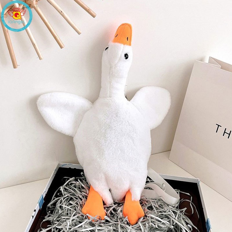 Túi Đeo Chéo Hình Chú Ngỗng Hoạt Hình Nhồi Bông Phong Cách Nhật Bản Đáng Yêu