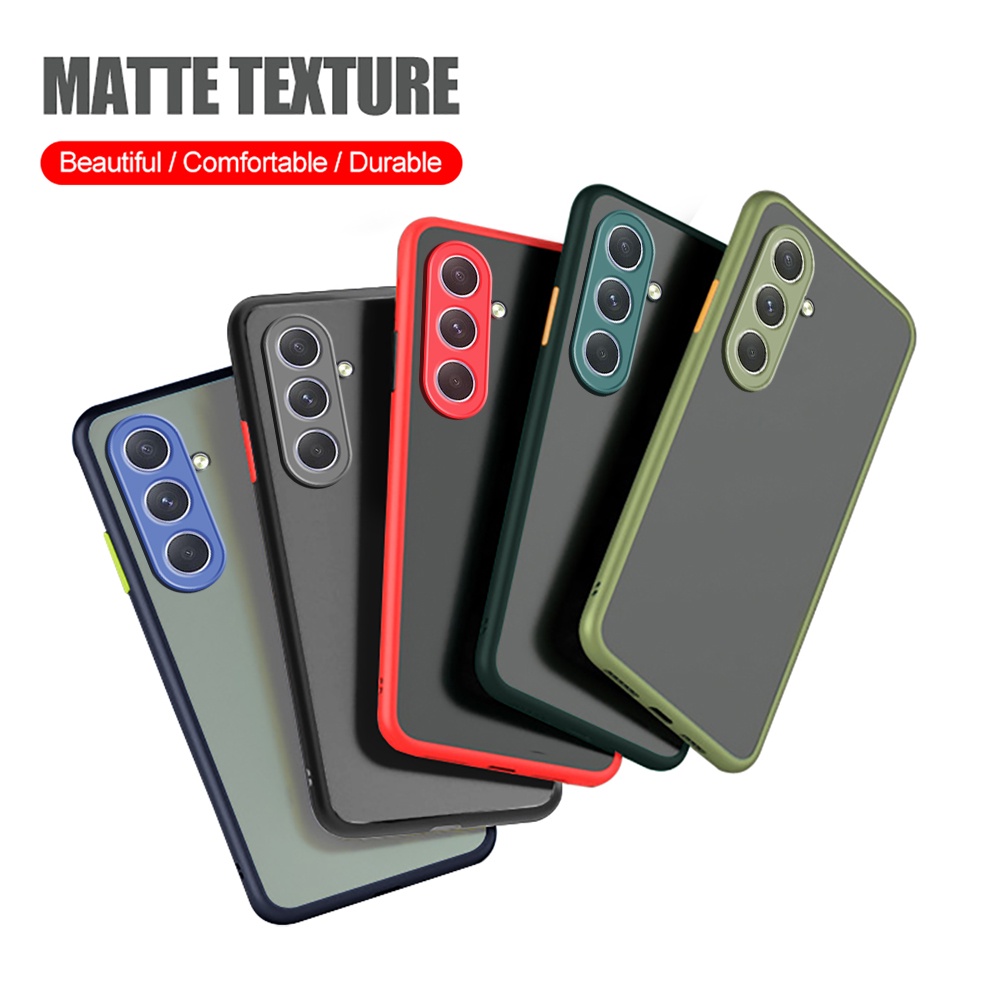5SE Matte Shockproof Camera Protect shell For Samsung Galaxy A54 A34 A24 A14 A 14 24 34 54 5G 4G