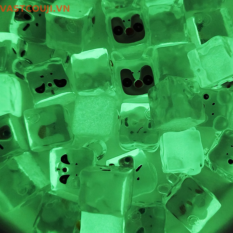 Bộ 5 Mô Hình Lập Phương Đá Viên Bằng Resin Mini Họa Tiết Hoạt Hình Dễ Thương Dùng Trang Trí