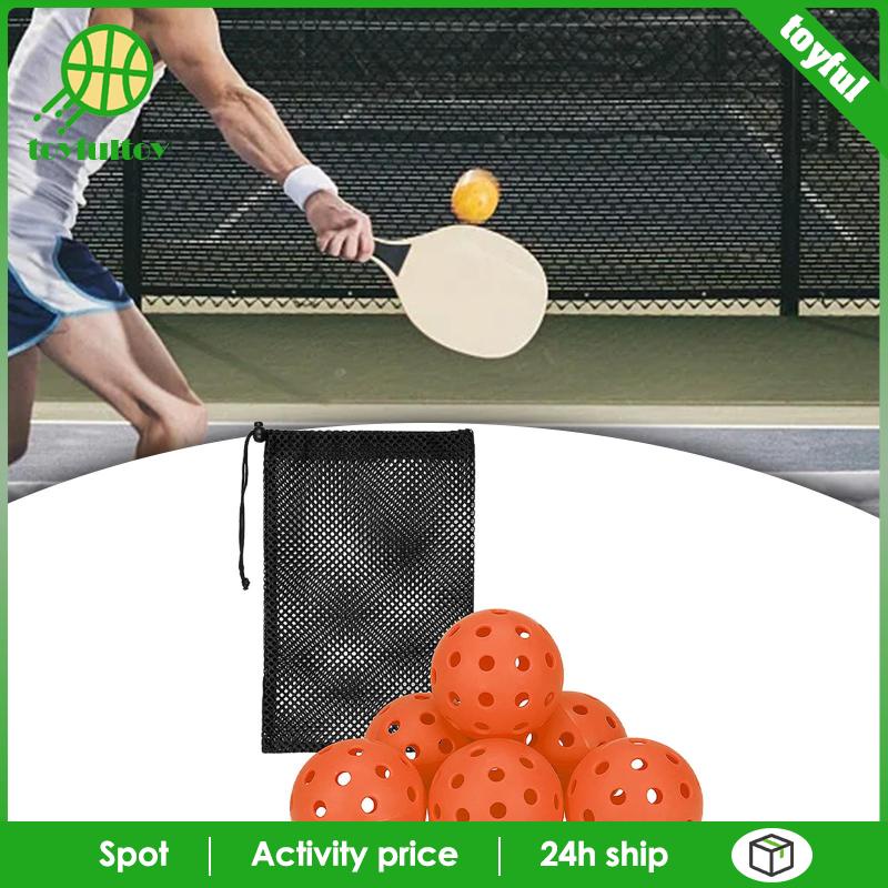 Set 6 Quả Bóng Pickle 40 Lỗ Chơi Trong Nhà / Ngoài Trời