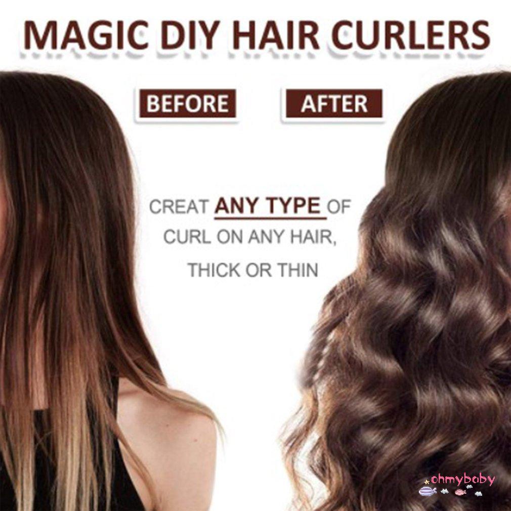 [InStock] 12 Chiếc Tự Làm Máy Uốn Tóc 30 Cm Kiểu Con Lăn Gậy Không Nhiệt Dụng Cụ Sóng Form Tạo [Z/4]