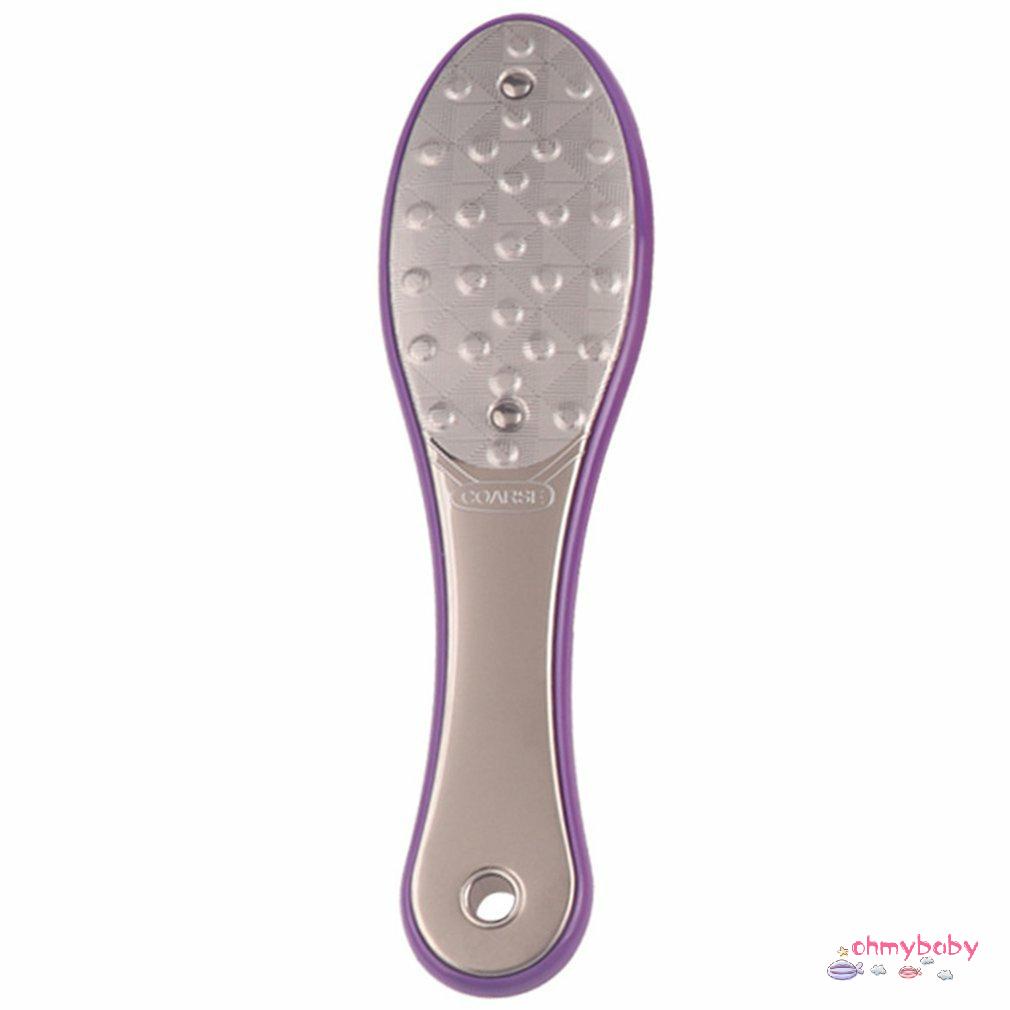 [OMB] Dụng cụ mài chân hai mặt bằng thép không gỉ làm móng Tập tin Callus Loại bỏ da chết [Z/14]