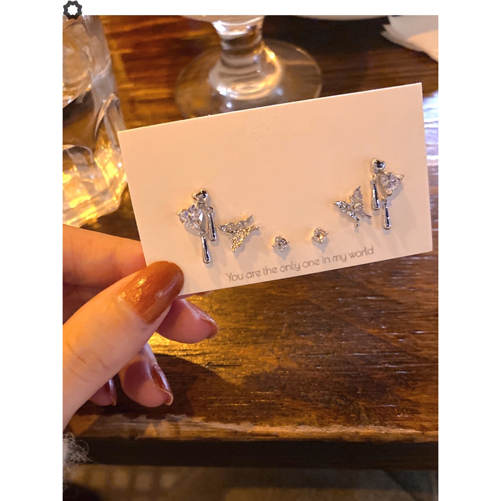 Set 6 bông tai CANDYGIRL thiết kế đa dạng phong cách mới cho nữ