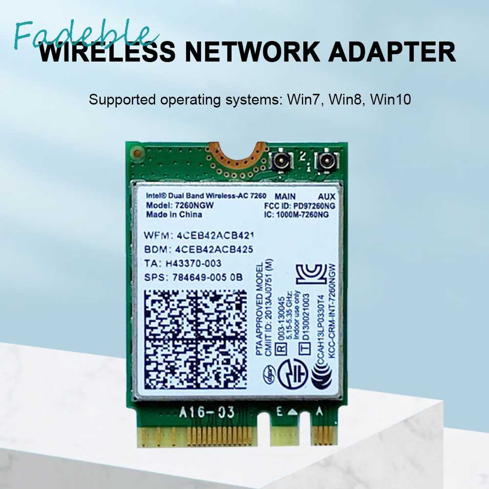 Thẻ Mạng Không Dây Bluetooth 1200M NGFF M.2 2.4G 5G