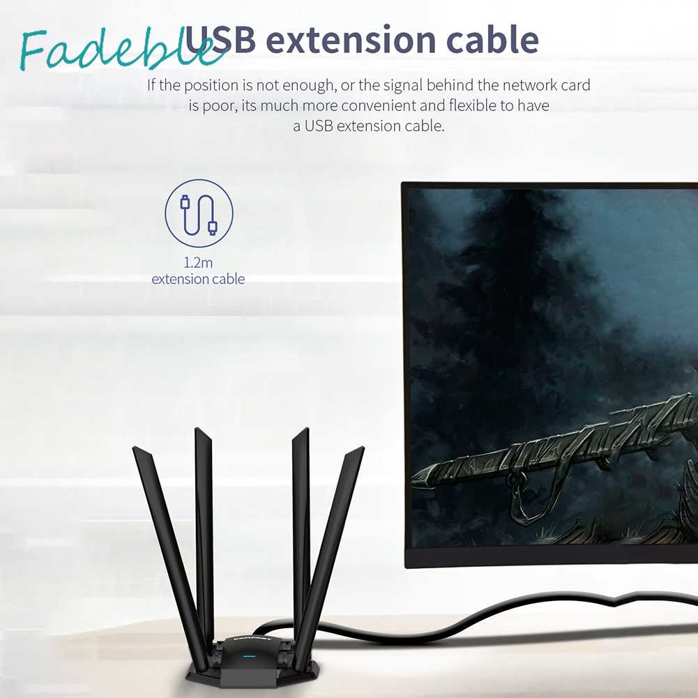 Bộ ChuyểN ĐổI WiFi COMFAST CF-WU785AC 1300M, USB 3.0 4 Ăng-Ten